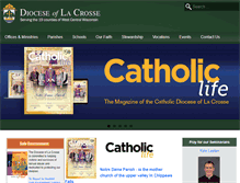 Tablet Screenshot of dioceseoflacrosse.com